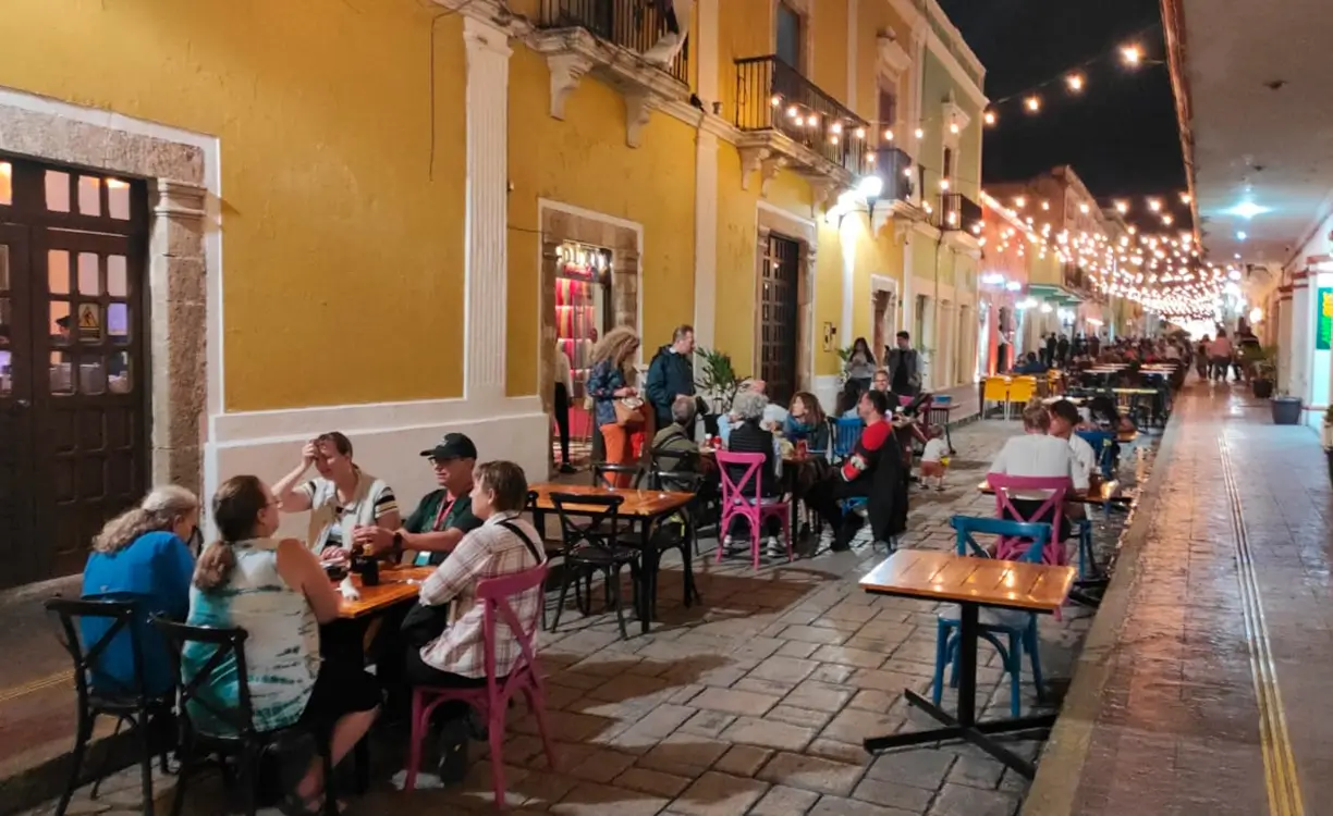 Calle 59, historic centre, Campeche Mexico